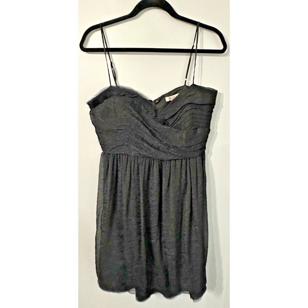 BCBGeneration Mini Cocktail Dress Spaghetti Strap Size 12 Retro Whimsigoth